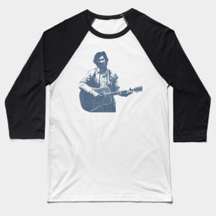 Townes Van Zandt - Blue Vintage Baseball T-Shirt